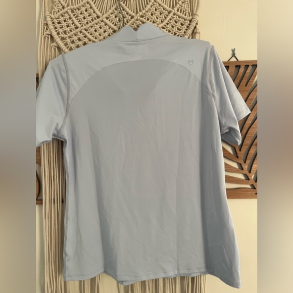 Movetes Arch Quarter Zip Ice Blue Size Medium NWT - Picture 4 of 5